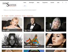 Tablet Screenshot of dossantos-entertainment.com